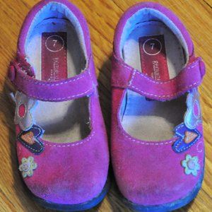 Girls GenuineKIds Suede Pink Shoes sz7